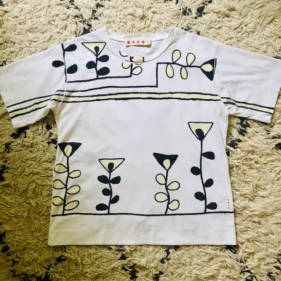 MARNI Graphic Print T-Shirt Medium - Picture 4 of 13